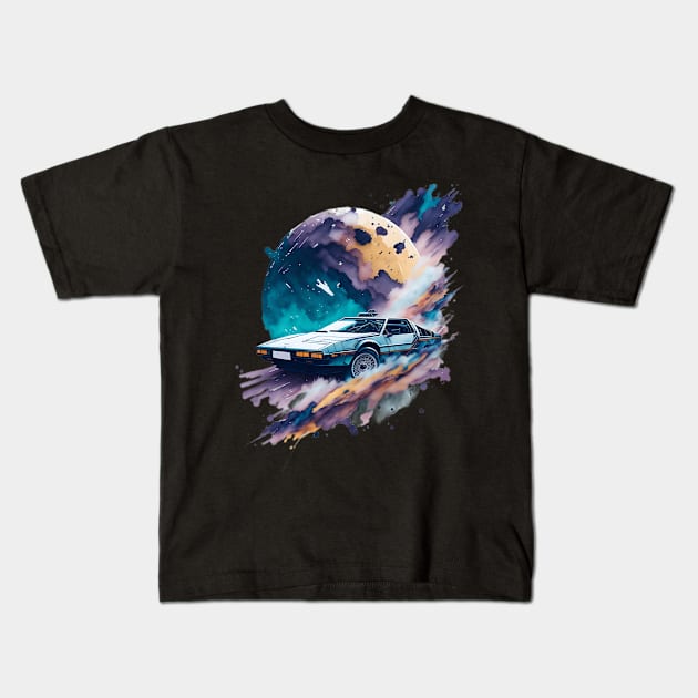 Summer Art DMC DeLorean Kids T-Shirt by Shop Goods